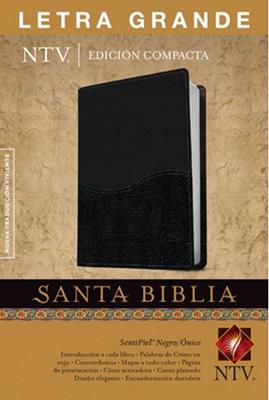 Biblia compacta letra grande negro onice
