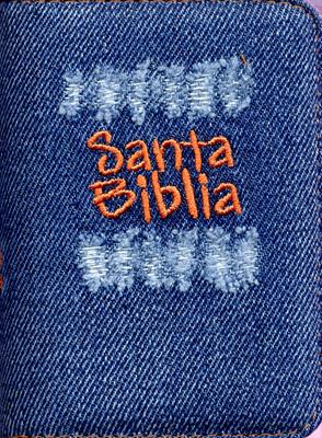 Biblia desgaste naranja con cierre