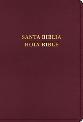 RVR 1960/KJV Biblia Bilingue Letra Grande (Borgoña Imitacion)