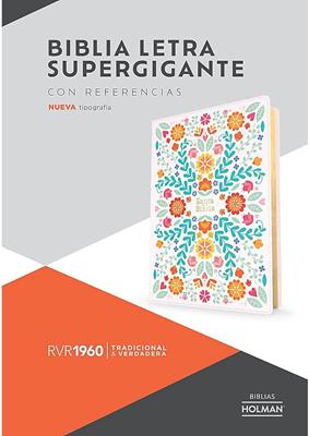 RVR 1960 Biblia Floreada Letra Súper Gigante (Imitación piel, floreada)