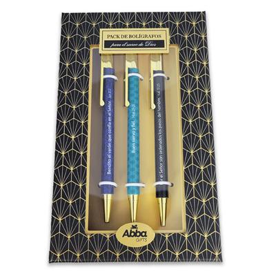 Pack 3 Bolígrafos de Lujo Siervo de Dios (Metal)