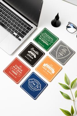 Pack de 6 Portavasos Colores Vintage (Corcho y Cartón)