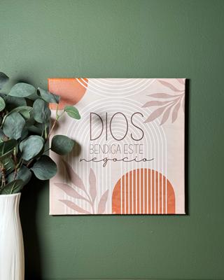 Cuadro Canva | Dios Bendiga Este Negocio