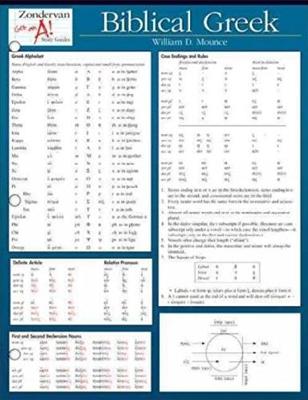 Biblical Greek Laminated Sheet
