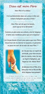 Carte de proclamation "Dieu est mon Père"