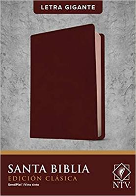 NTV Biblia Edicion Clasica Letra Gigante (Sentipiel Vino )