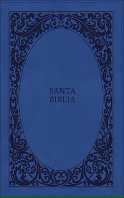 RVR 1960 Biblia Tierra Santa Letra Grande (Ultrafina, Azul, zíper)