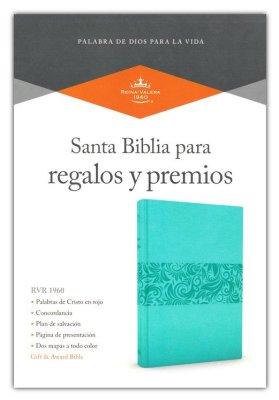 RVR 1960 Biblia Para Regalos y Premios (Simi Piel Turquesa)