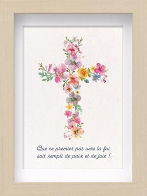 Mon cadre inspiration Croix en fleurs
