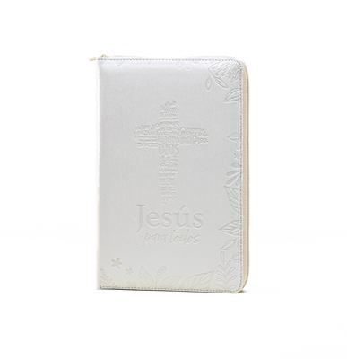 RVR 1960 Biblia de Promesas Jesús para Todos (Imitación de cuero, color marfil, índice, zíper)