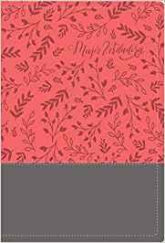 RVR 1960 Biblia Devocional Mujer Verdadera (Piel Duo Tono Coral)
