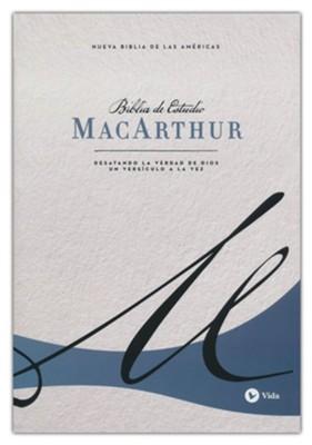 NBLA Biblia De Estudio MacArthur (Tapa Dura Azul)