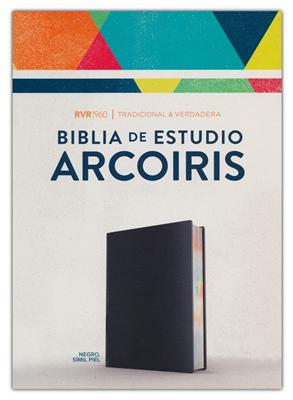 RVR 1960 Biblia de Estudio ArcoIris (Imitación Piel Negro)