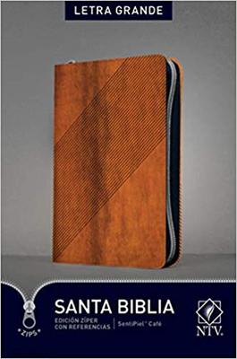 NTV Biblia Letra Grande Con Referencia (Imitación Piel, Chocolate, Madera)