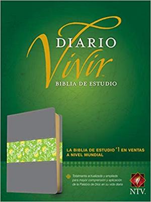 NTV Biblia de Estudio Del Diario Vivir (Piel especial Dos Tono, Gris Verde)