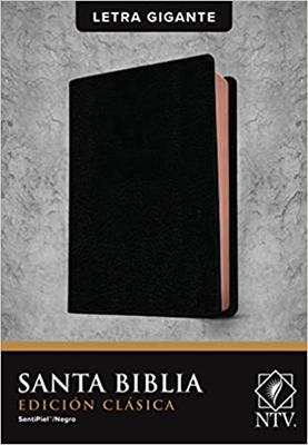 NTV Biblia Edicion Clasica Letra Gigante (Semi Piel, Negra)