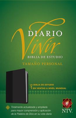 NTV Biblia de Estudio Del Diario Vivir Tamaño Personal (Tapa sentipiel negro, tamaño personal)
