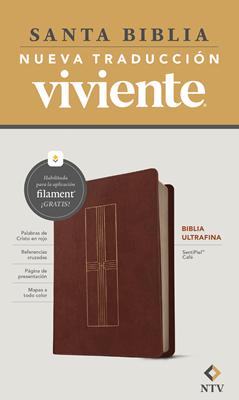 NTV Biblia Ultrafina con Filment (SentiPiel, Brown, letras rojas)