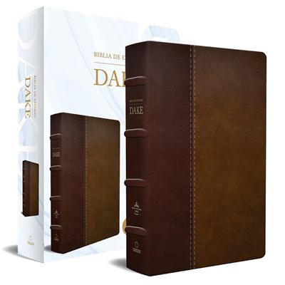 RVR 1960 Biblia de Estudio Dake (Imitación Piel - Duotono Marrón)