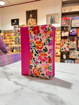RVR 1960 Biblia Letra Grande Zíper (Símil piel, Índice, Zíper, Fucsia/floral)
