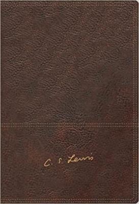 Biblia/RVR/Reflexiones C.S.Lewis/Imitacion Piel/Cafe/Interior A Dos Colores