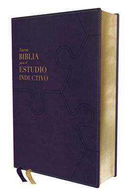 Biblia NBLA Estudio Inductivo Piel Morada Italiana