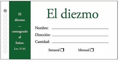 Sobres de Diezmo (Papel, gris con negro)