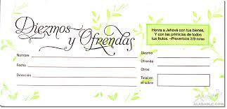 Sobre de Diezmos y Ofrendas (Sobre de Papel Blanco)