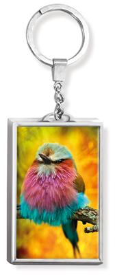 Llavero 3D Ave Color - Prats (Acrílico Rectangular)