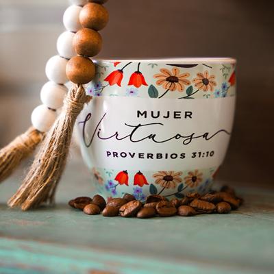 Taza Mujer Virtuosa (Cerámica)
