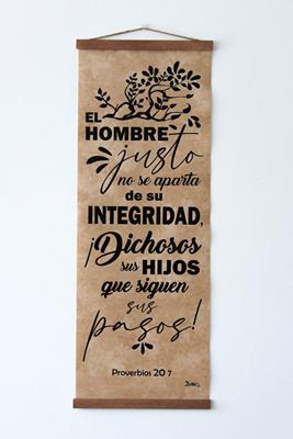 Pergamino El Hombre Justo (Cuero Sintético)