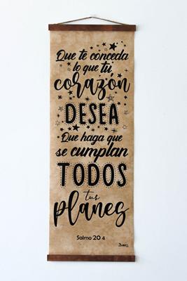 Pergamino Que te Conceda lo que tu Corazón (Cuero Sintético)