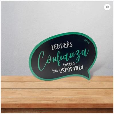 Adorno Diálogo Tendrás Confianza (Madera)