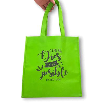 Bolsa de Tela Con Dios todo es Posible (Tela)