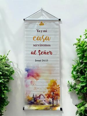 Pergamino Josué 24:15 (Lienzo)