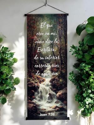 Pergamino: Juan 7:38 (Lienzo)