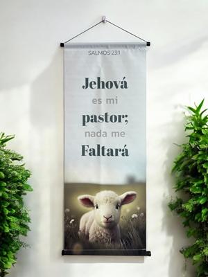 Pergamino: Salmos 23:1 (Lienzo)