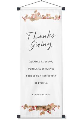 Pergamino: Gracias (Lona)
