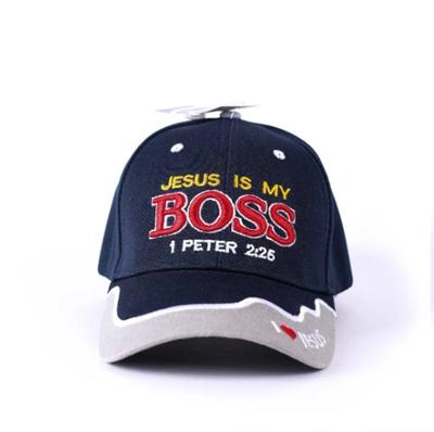 Gorra de Tela Jesus is my Boss (Tela acrílica)