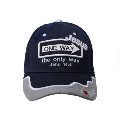 Gorra One Way Jesus (Tela acrílica)
