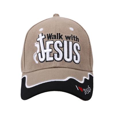 Gorra Khaki Walk With Jesus Black (Tela)