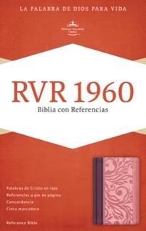 Biblia Referencias Imitación Piel Rosa Vino