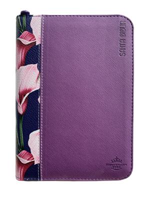 Biblia / RVR046CZLM PJR Lila Diseño Flores