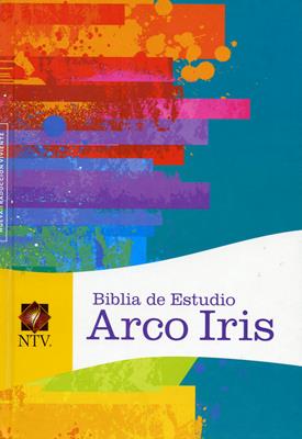 Biblia De Estudio Arco Iris Multicolor - Tapa Dura