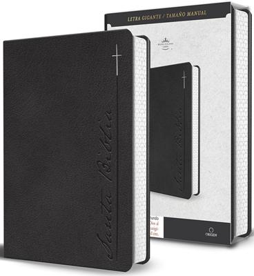 Biblia RVR60 Gris Letra Gigante/ Imitacion Piel/ Cantos Pintado
