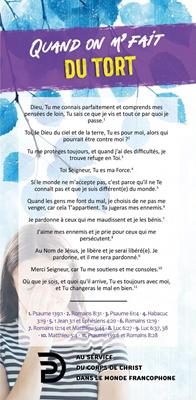 Carte de proclamation pour adolescents "Quand on m'fait du tort"