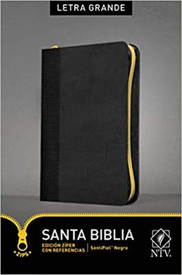 NTV Biblia Edición Zíper con Referencias (Símil Piel) [Biblia]