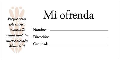 Sobres de Ofrenda (100 unidades) (Papel)