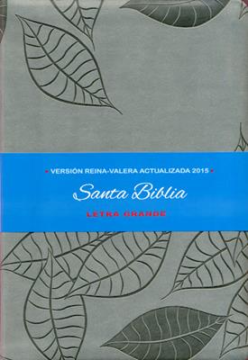 Biblia Letra Grande Imitación Piel Gris