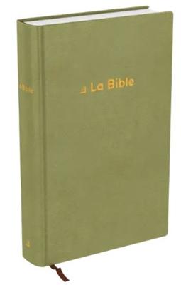 Bible Darby revisée format standard, rigide velours vert olive